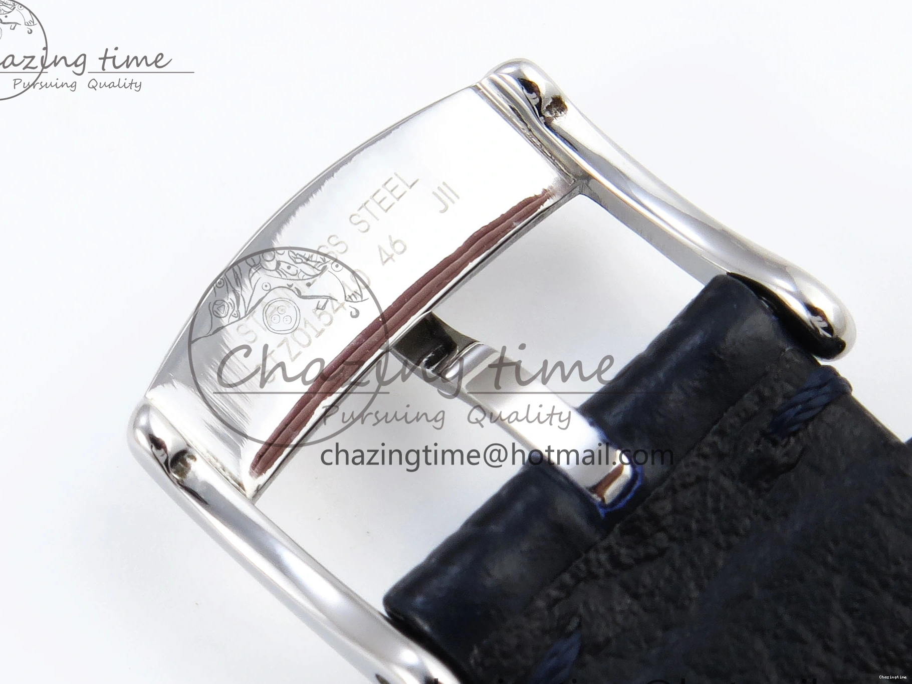 0106 Trendsetting De Ville Power Reserve SS MKF 1:1 Best Edition Blue Textured Dial on Black Leather Strap A 7742